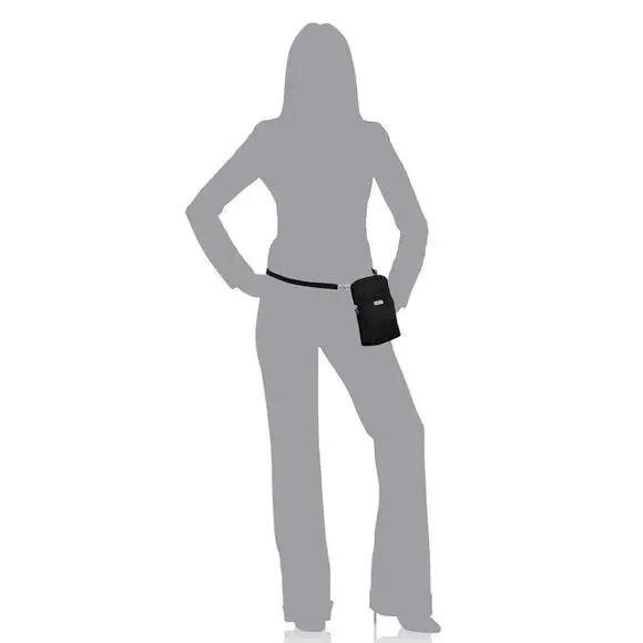 Baggallini Bryant Pouch RFID Anti-Theft Black Crossbody/Waist/Shoulder Bag - Picture 2 of 13